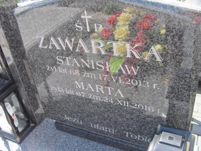 Marta Zawartka Proszowice - Grobonet - Wyszukiwarka osób pochowanych