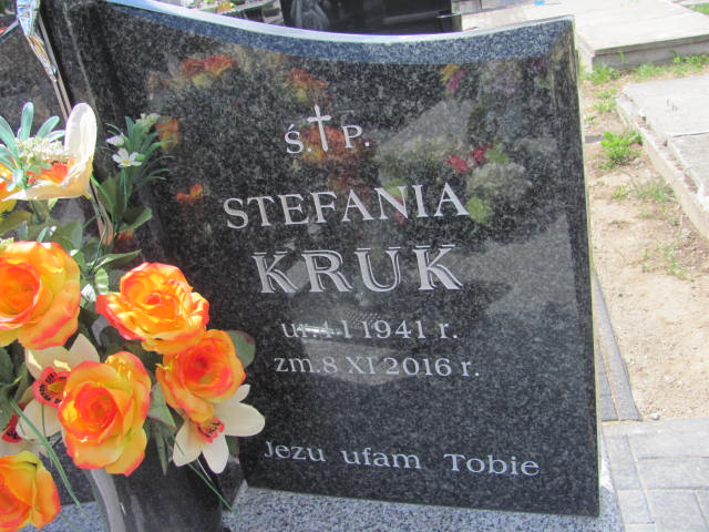 Stefania Kruk 1941 Proszowice - Grobonet - Wyszukiwarka osób pochowanych