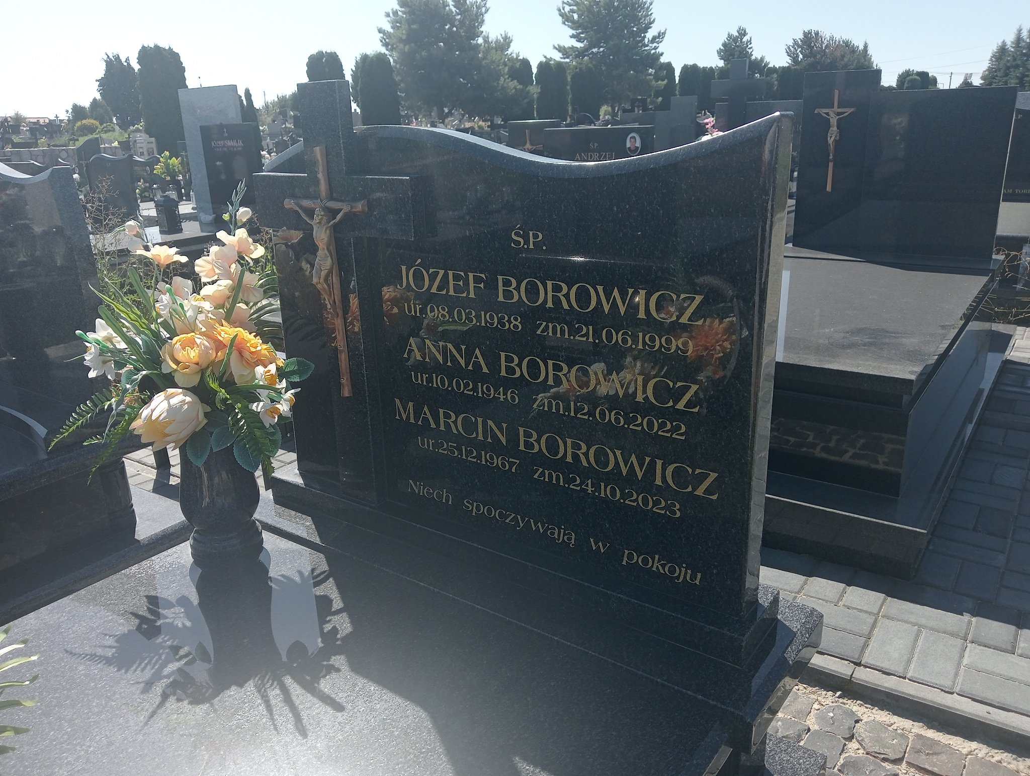 Józef Borowicz 1938 Proszowice - Grobonet - Wyszukiwarka osób pochowanych