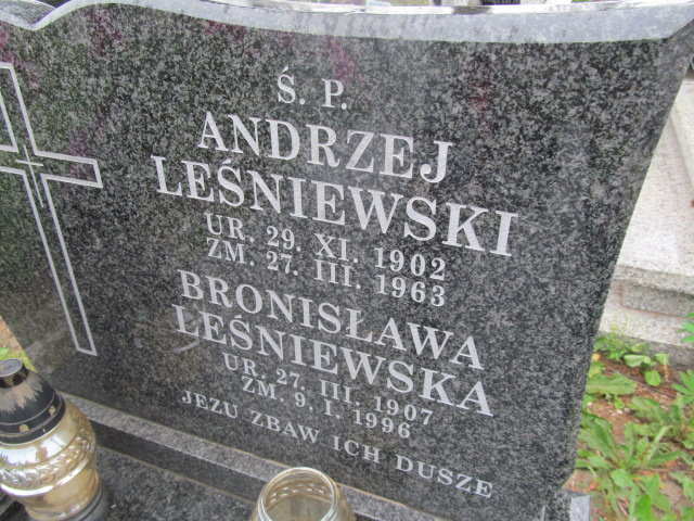 Andrzej Leśniewski 1902 Proszowice - Grobonet - Wyszukiwarka osób pochowanych
