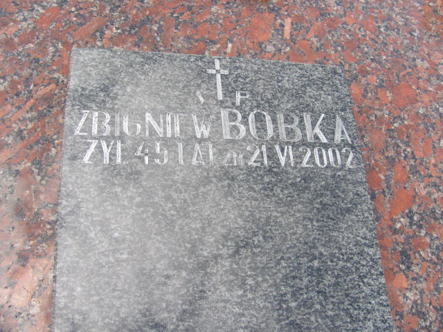 Zbigniew Bobka Proszowice - Grobonet - Wyszukiwarka osób pochowanych