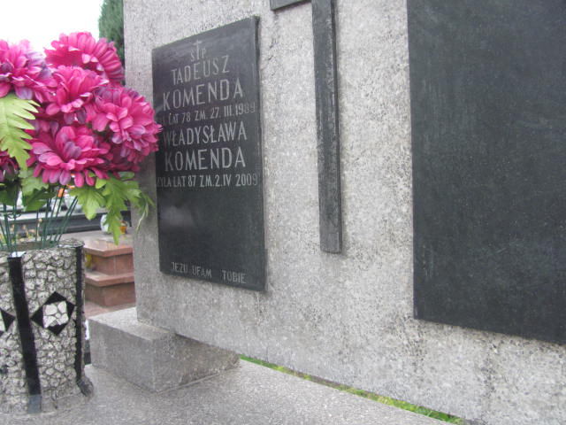 Tadeusz Komenda Proszowice - Grobonet - Wyszukiwarka osób pochowanych