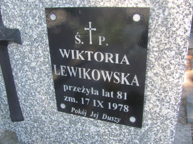 Wiktoria Lewikowska Proszowice - Grobonet - Wyszukiwarka osób pochowanych