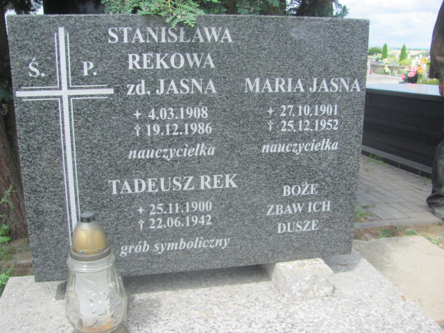 Tadeusz Rek 1900 Proszowice - Grobonet - Wyszukiwarka osób pochowanych