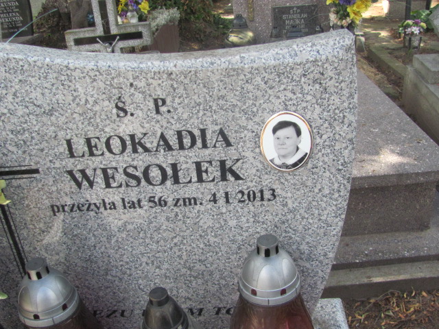 Leokadia Wesołek  Proszowice - Grobonet - Wyszukiwarka osób pochowanych