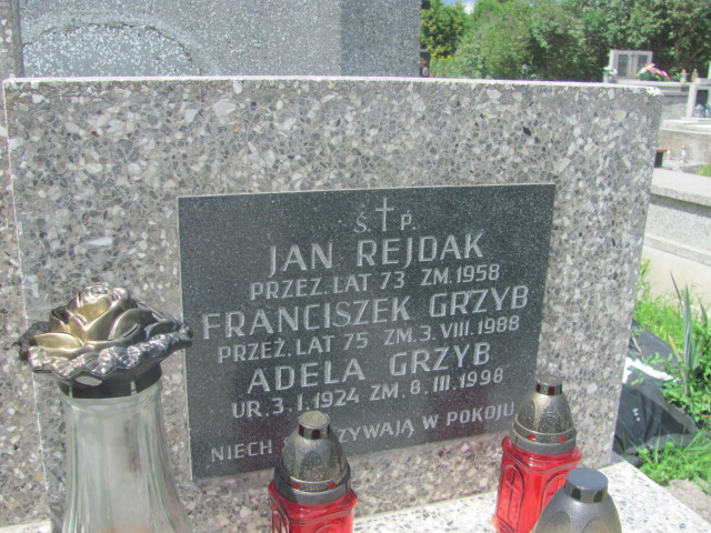 Adela Grzyb 1924 Proszowice - Grobonet - Wyszukiwarka osób pochowanych