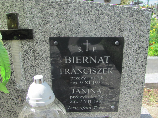 Franciszek Biernat 1882 Proszowice - Grobonet - Wyszukiwarka osób pochowanych