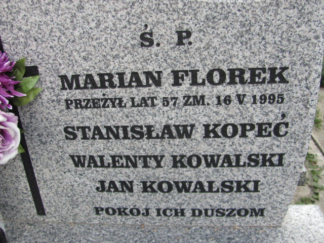 Marian Florek Proszowice - Grobonet - Wyszukiwarka osób pochowanych