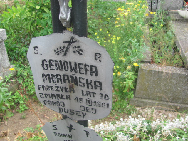 Genowefa Morańska 1911 Proszowice - Grobonet - Wyszukiwarka osób pochowanych