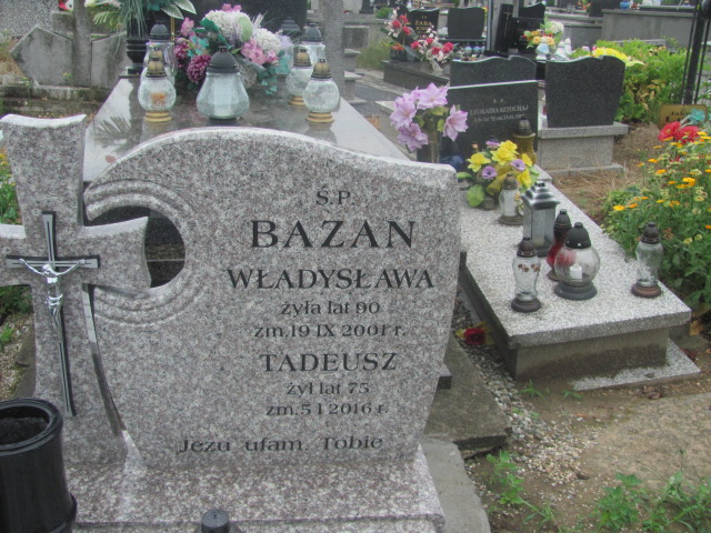 Tadeusz Bazan 1940 Proszowice - Grobonet - Wyszukiwarka osób pochowanych
