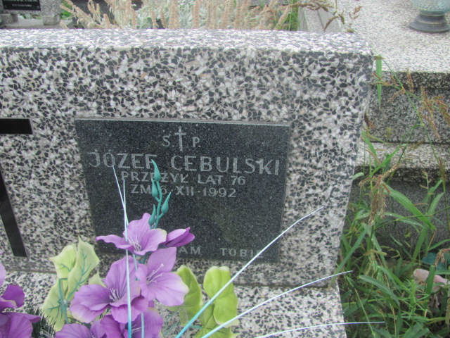 Józef Cebulski 1916 Proszowice - Grobonet - Wyszukiwarka osób pochowanych