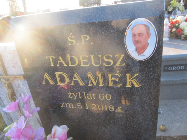 Tadeusz Adamek 1957 Proszowice - Grobonet - Wyszukiwarka osób pochowanych