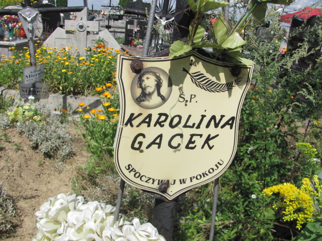 Karolina Gacek  Proszowice - Grobonet - Wyszukiwarka osób pochowanych