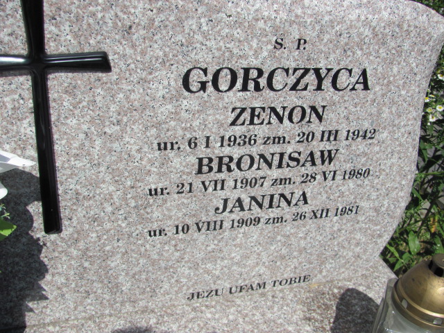 Janina Gorczyca  1909 Proszowice - Grobonet - Wyszukiwarka osób pochowanych