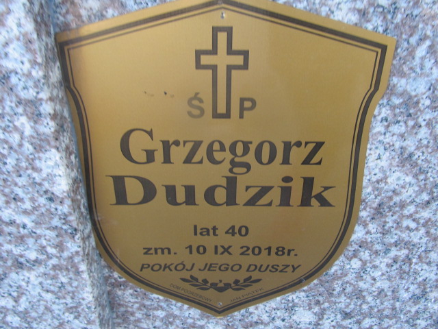 Grzegorz Dudzik 1978 Proszowice - Grobonet - Wyszukiwarka osób pochowanych